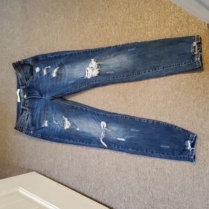 Kan Can distressed skinny jeans